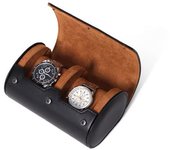 Watch Roll Travel Case Watch Box Organizer for Men with 1/2/3 slots Watch Display Storage Portable Watch Rolls PU Leather Cases
