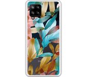 Funda compatible con Samsung A42 5G - Flores Acuarela
