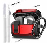 2024 [2-in-1] Armor Case For Samsung Galaxy Buds 3/Galaxy Buds3 Pro Secure Lock Cover buds3 pro cover with Cleaning Kit for men
