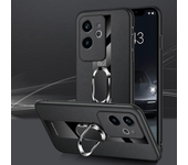 Magnetic Metal Ring Holder Case For Motorola Edge 50 Neo Ultra G55 G35 G45 G34 X50 S50 S30 X30 Pro 5G PU+TPU Leather Phone Cover