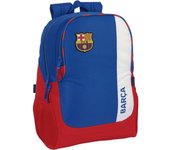 SAFTA - F.C.BARCELONA 2ª EQUIPACION Mochila Adaptable a Carro Portamochilas con Bolsillos laterales portabotellas - Mochila Diseño Único y Licencia Oficial con dos compartimentos grandes - Mochila Hombreras y espalda ergonómicas y acolchadas - Mochila
