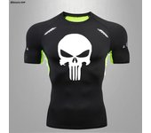 Men's Shirt Gym Workout Fitness Compression Shirts Rash Guard Short Sleeve Undershirts Baselayer Athletic Tshirt Tees Tops Mens