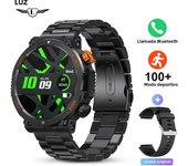 LIGE New Smart Watch Men Outdoor Sports Fitness Bracelet LED Lights Night Training Watches Bluetooth Call Smart Watch For Man