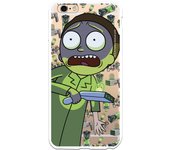 Funda original compatible con iPhone 6 Plus o 6S Plus con un diseño de Rick y Morty Morty Smith con un diseño de TPU TRANSPARENTE