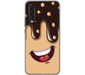 Tumundosmartphone Funda Gel Tpu para Huawei P30 diseño Helado Chocolate Dibujos
