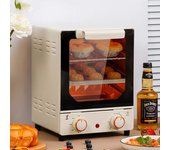 12L Freidoras de aire eléctricas de gran capacidad, horno tostador mecánico para el hogar, cocina de 360 °, Horno de convección para hornear, freidora profunda sin aceite