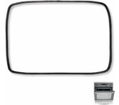 CHEFZOCO Junta Puerta Horno, Goma puerta de horno, Goma horno Universal, Medidas 500 mm ancho x 380 mm alto, Incluye 4 ganchos, Compatible con Beko, Código 255440101