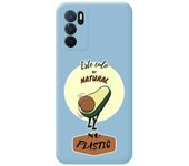 Funda Silicona Líquida Azul para Oppo A16 / A16s diseño Culo Natural Dibujos
