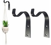 Gancho de pared decorativo para farol de metal, 11 x 7,8 cm, 2 unidades