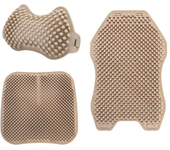 3-piece set of car cushions, car pillows, silicone car cushions, pressure reducing and comfortable neck protection headrests