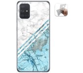 Tumundosmartphone Funda Gel Tpu para Samsung Galaxy A71 diseño Mármol 02 Dibujos