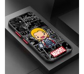 Marvel Black Widow Hulk For Samsung A 02 03 13 14 15 22 24 25 32 35  54 55 72 Lite S 5G 4G Frosted Translucent Phone Case