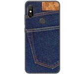Tumundosmartphone Funda Gel Tpu para Xiaomi Redmi Note 6 Pro Diseño Vaquero Dibujos