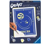 Kit para pintar con números ravensburger creart serie trend d zodiac: piscis