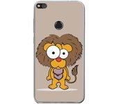 Tumundosmartphone Funda Gel Tpu para Huawei P8 Lite 2017 Diseño Leon Dibujos