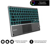 Teclado Retroiluminado Bluetooth Smart Backlit Touchpad