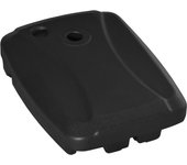 Outsunny Base de Sombrilla con 2 Ruedas Rellenable de Agua Arena o Mixto Soporte de Parasol para Base Cruzada para Jardín Patio Terraza Negro