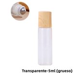 1/2/3/5/10ML Cosmetic Container Roll On Glass Bottles For Essential Oil Empty Perfume Bottle Refillable Container With Wood Lid