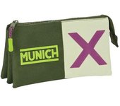 SAFTA PORTATODO TRIPLE MUNICH BRIGHT KHAKI 22x12x3cm