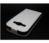 Tumundosmartphone Funda Piel Premium Samsung Galaxy Ace 3 S7270 / S7272 / S7275 Blanca
