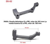 ZTTO Ultralight MTB Bike Disc Brake Bracket IS PM A B to PM A Disc Brake Mount Adapter For 140mm 160mm 180mm 203mm Brake rotor