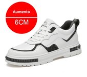 Elevator shoes for man height increase 8cm 2024 Luxury Brand sneaker Genuine Leather Men's Hidden Heels Casual Shoe Heights