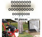 80pcs1/4 M22 3/8 O-Rings For Pressure Washer Hose Rubber O Ring Seal Gasket Quick Disconnect Connector Yard Garden Tool Parts