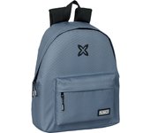 SAFTA  MOCHILA MUNICH BASICOS "GRIS" - Mochila Escolar Licencia Oficial - Diseño Ergonómico - Amplio Espacio de Almacenamiento - Bolsillos Multifuncionales