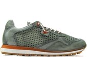 Cetti C-848 Zapatilla sneakers deportiva casual,de piel,cordón elástico,vintage,suela de goma,calada para caballero