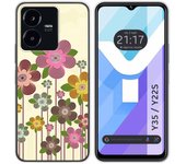 Funda Silicona para Vivo Y35 / Y22s diseño Primavera En Flor Dibujos