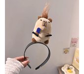 Funny Headband Cartoon Mouse Hairband New Cartoon Plush Doll Headband French Wide-brim Hairpin Photo Headwear Creative Girl Gift