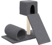 Rascador para Gatos con postes de ISAL gris Obscura 59 cm