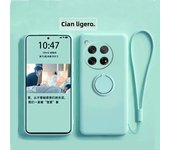 Case for OnePlus 12 Case Liquid Silicone Ring Stand Phone Shell Coque for OnePlus 12 Cover Shockproof 1+12 Bumper Back Funda