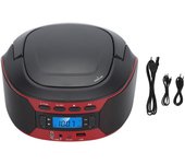 CD Player Bluetooth AUX IN Input Support Headphones 5 EQ Modes Multifunctional Digital Display Portable MP3 Player for Outdoor