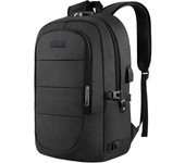 Mochila antirobo para portátil de 15,6 to 17,3 pulgadas with Puerto de carga USB y Candado, resistant to Agua, para hombre y Mujer, color Negro