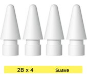 For Apple Pencil 1st 2nd Generation Tip For iPencil Tips 2B Soft HB Hard Double-Layered For iPad Stylus Pen Replacement Nib