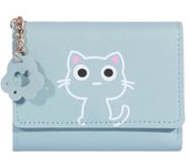 2023 New Small Wallet Female Cat Short Fold Personalized Student Cute Mini Fashion Wallet Zero Wallet