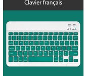 For Android Ios Windows Dark Green Bluetooth Wireless Keyboard And Durable Mouse Ipad Accessories Multilingual Tablet Keyboard