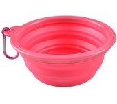 Folding Portable Silicone Dog Bowl With Carabiner Outdoor Bowl Dish for Dog Pet Cat Food Water Feeding Dog Bowls