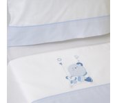10XDIEZ Juego de sábanas cuna 121 bco/ - Tejidos suaves y resistentes que garantizan confort y protección para el bebé