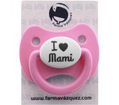 FARMAVAZQUEZ CHUPETE ROSA (I LOVE MAMI) 6-12 M LATEX