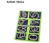 8Pcs/Set Metal Montessori Puzzle Wire IQ Mind Brain Teaser Puzzles Children Adults Interactive Game Reliever Educational Toys