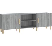 Mueble TV combinadoMueble para TV madera contrachapada gris Sonoma 150x30x50 cm