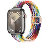 Slim Nylon Strap For Apple Watch Band 44mm 40mm 45mm 49mm 44 mm magnetic buckle Braided Bracelet iWatch series 9 se 7 3 8 Ultra