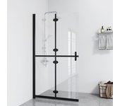 vidaXL Mampara de Ducha Plegable Vidrio ESG Transparente Cabina Dimensiones 70 x 190 cm,  80 x 190 cm,  90 x 190 cm y mas