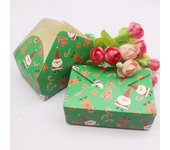 10pcs Christmas gift packs, paper white jewelry bags, chocolate party decorations