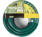 NQT Manguera de Agua de Jardín para Riego Reforzada 3 Capas Presión de rotura de 20 bar 1/2" Pulgadas 12mm, 3/4" Pulgadas 19mm, Set Manguera con Conexión y Boquillas para Riego Reforzada 3 Capas 10 15 20 25 30Metros
