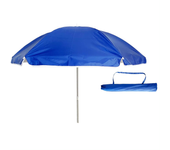 Sombrilla playa antiviento 180 o 200 cm, Max Air, marinera, forma octogonal, protección UV50 y revestimiento plateado, 8 varillas fibra de vidrio, mástil inclinable Ø28/32 mm, incluye funda con asa, con ventilación superior.pincho color se envía al azar.