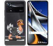Funda Silicona Transparente para Xiaomi POCO X4 Pro 5G diseño Avestruz Dibujos