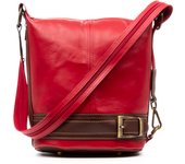Firenze Artegiani. Alvito bolso bandolera-mochila  Mujer. Piel auténtica-Sauvage. Made in Italy. Vera Pelle Italiana.